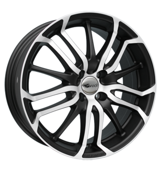 Brock, B26, 7,5x17 ET30 4x98 58,1, schwarz matt vollpoliert