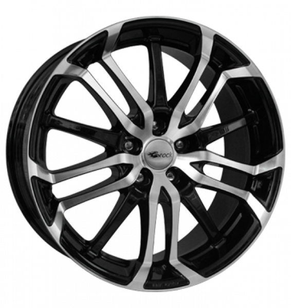 Brock, B26, 8x18 ET35 5x110 65,1, schwarz glanz vollpoliert