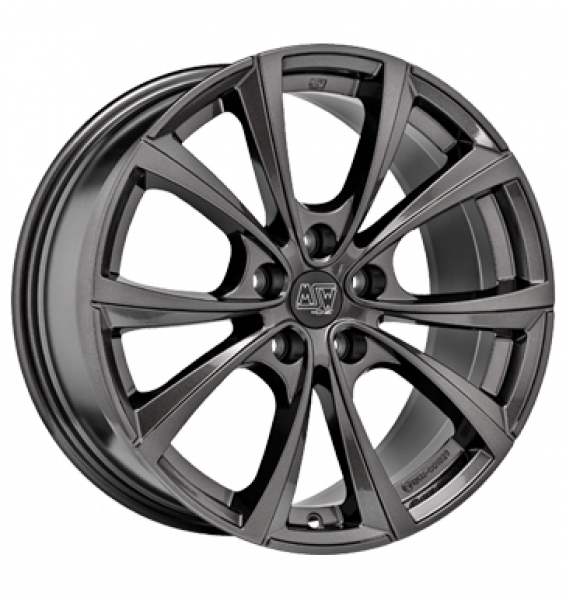 MSW, 27 T, 9,5x20 ET45 5x114,3 64,12, gloss dark grey