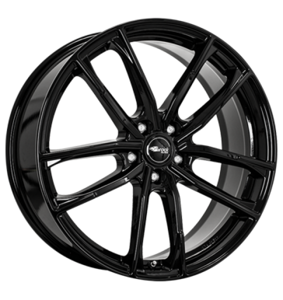 Brock, B38, 8x18 ET45 5x108 72,6, schwarz glanz