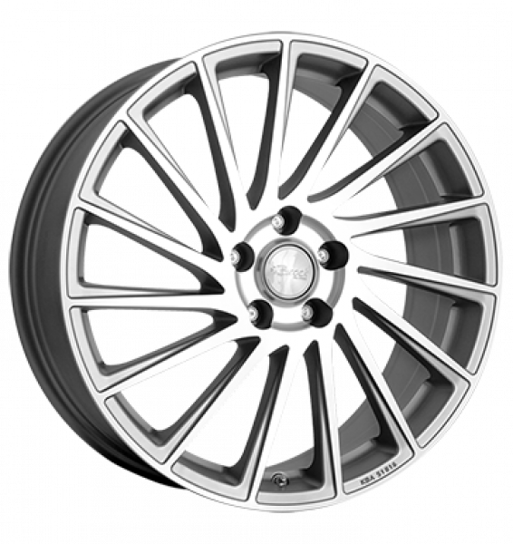 Brock, B39, 7x17 ET45 5x108 63,4, ferric grey vollpoliert