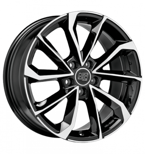 MSW, 42, 8x18 ET35 5x110 65,06, gloss black full polished