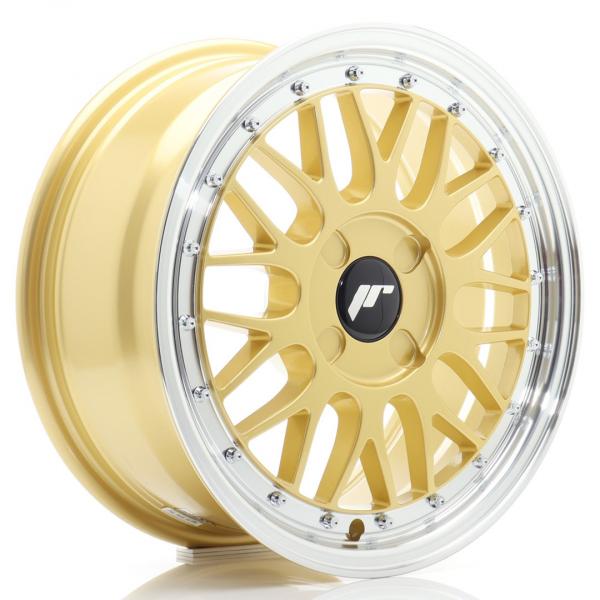 JR Wheels JR23 16x7 ET20-45 4H BLANK Gold w/Machined Lip