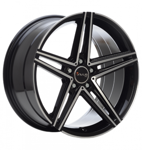 Avus, AC-515K, 9,5x19 ET45 5x112 66,6, black polished