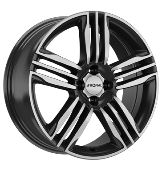 Ronal, R57, 7x17 ET35 4x100 68, schwarz-frontkopiert