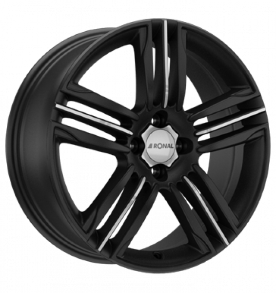 Ronal, R57, 7,5x18 ET44 4x100 68, mattschwarz-frontkopiert