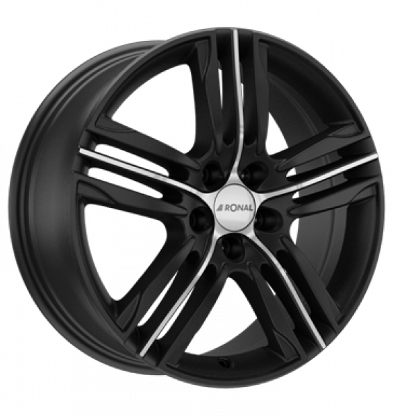 Ronal, R57, 7,5x18 ET45 5x120 82, mattschwarz-frontkopiert