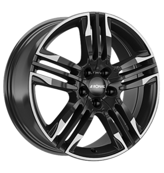 Ronal, R58 MCR, 8x20 ET40 5x105 56,6, jetblack-white rim