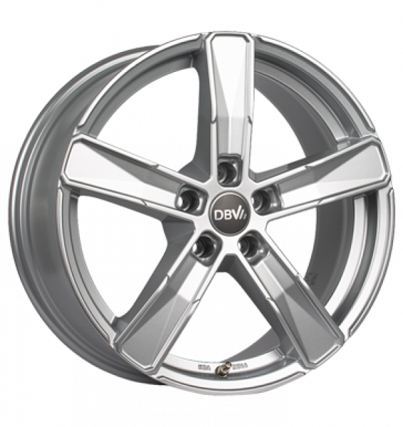 DBV, 5SP 004, 6x15 ET48 5x112 70,1, Silber metallic lackiert