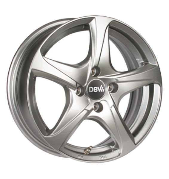 DBV, 5SP 001, 6x15 ET38 4x100 63,3, shadow silber glänzend lackiert