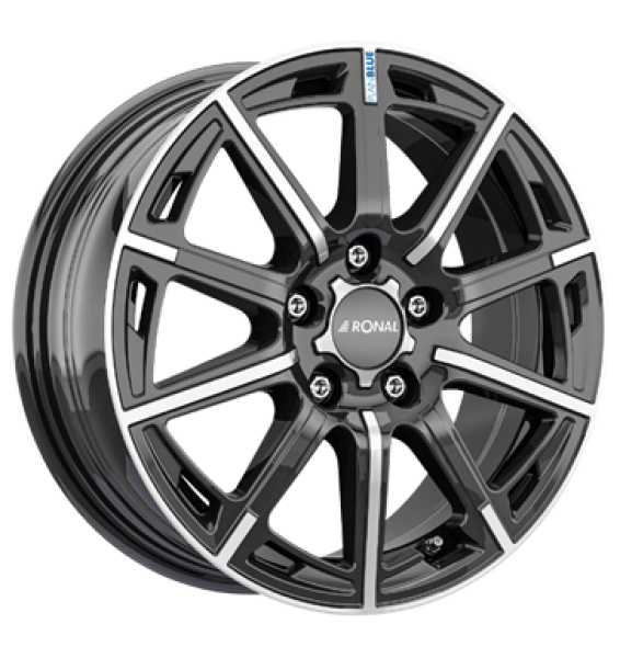 Ronal, R60, 6,5x16 ET50 5x114,3 82, jetblack-frontkopiert