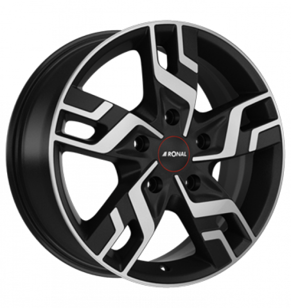 Ronal, R64, 7x17 ET55 5x120 65,06, jetblack-matt-frontkopiert