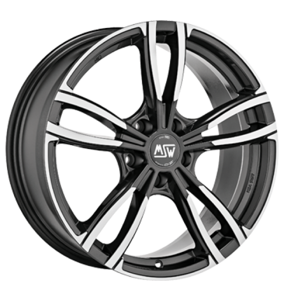 MSW, 73, 7,5x17 ET48 5x112 73,1, gloss dark grey full polished