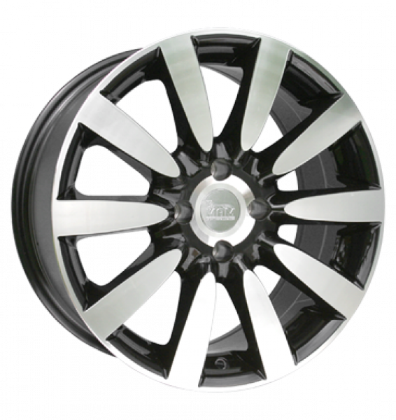 MAM, MAM 7 Nuvo, 8x17 ET35 4x108 63,4, schwarz frontpoliert