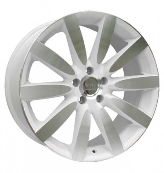 MAM, MAM 7 Nuvo, 8,5x19 ET30 5x100 63,4, weiß frontpoliert