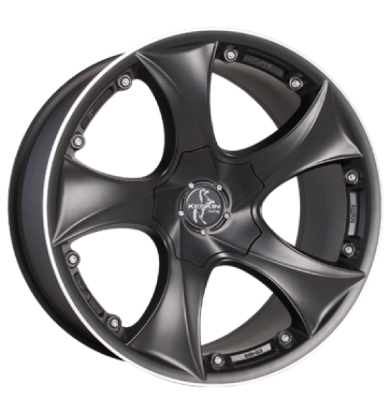Keskin, KT9 Malik, 8x18 ET35 5x112 72,6, mattschwarz randpoliert