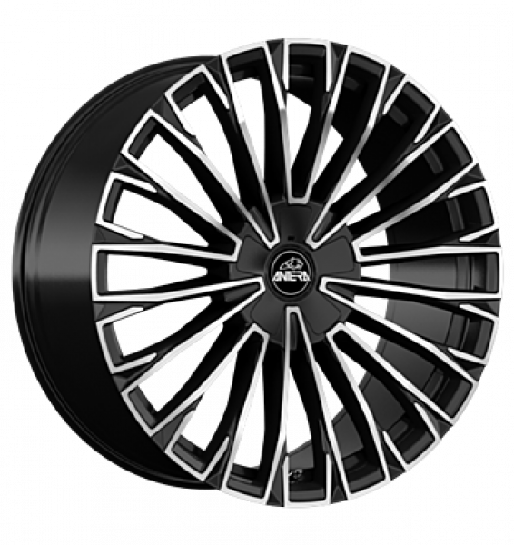 Antera, A103, 9,5x22 ET25 5x112 66,6, Piano Black Diamond