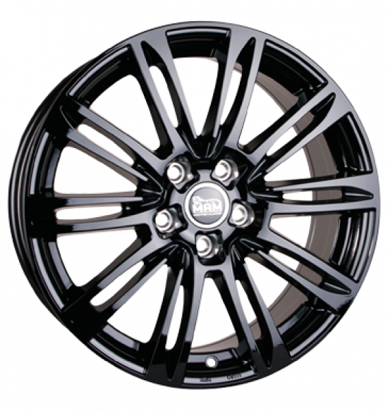 MAM, A4, 7,5x17 ET45 5x112 66,6, schwarz lackiert