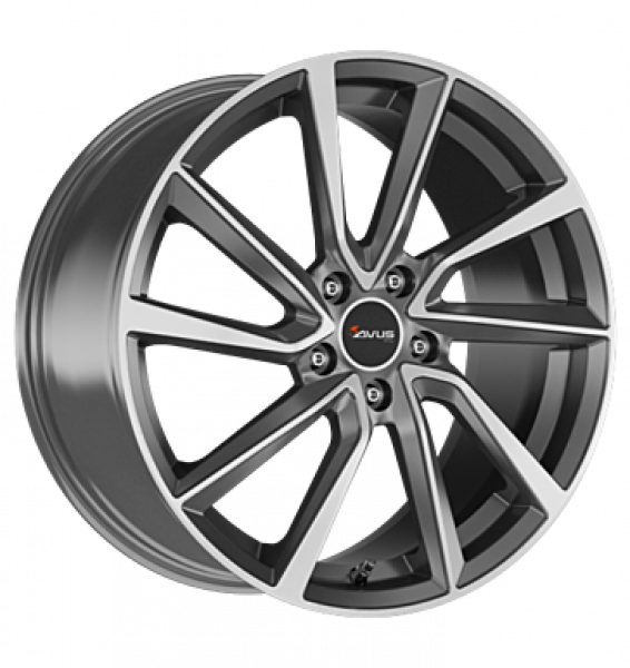 Avus, AC-518, 7,5x19 ET50 5x112 57,1, matt anthracite polished