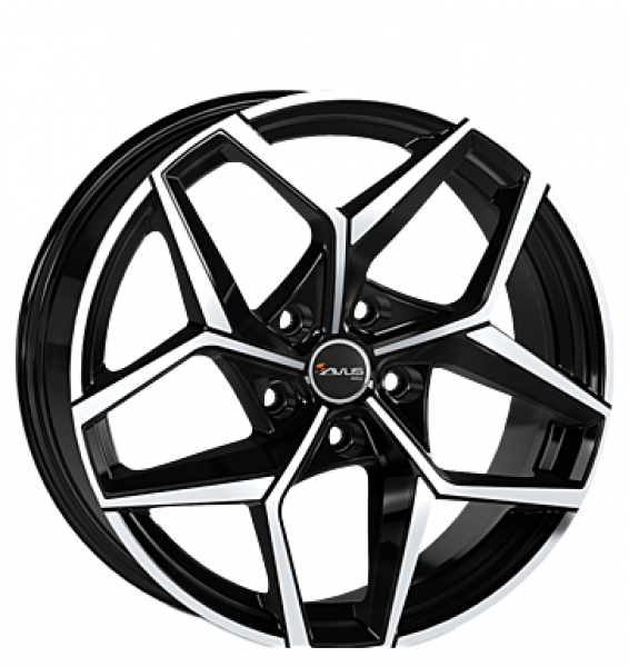 Avus, AC-523, 8x18 ET33 5x120 72,6, black polished