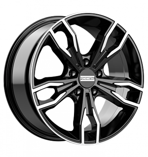 Fondmetal, Alke, 10x20 ET50,1 5x127 71,6, glossy black machined