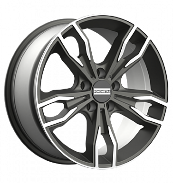 Fondmetal, Alke, 8,5x20 ET25 5x112 66,5, MATT TITANIUM MACHINED