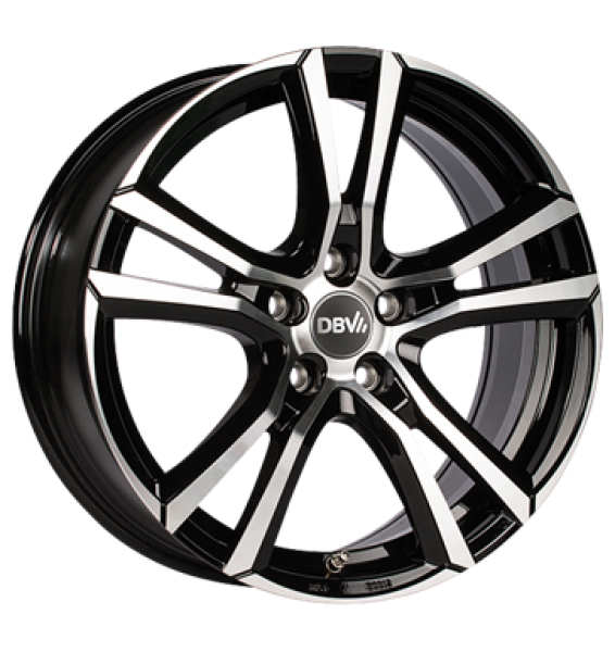 DBV, Andorra, 7,5x17 ET40 5x105 56,6, schwarz poliert