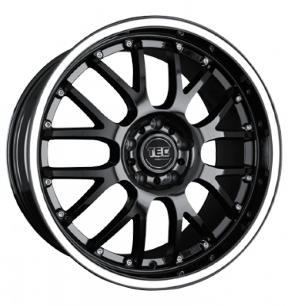 TEC Speedwheels, AR 1, 9,5x19 ET36 5x120 72,6, RS-Race mit weißem Ring/Schriftzug