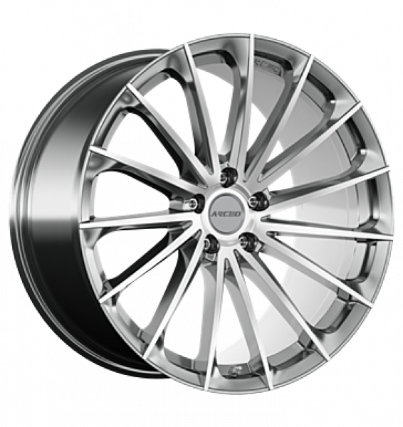 Arceo, Berlin, 10x20 ET40 5x112 66,6, titanium silver diamond