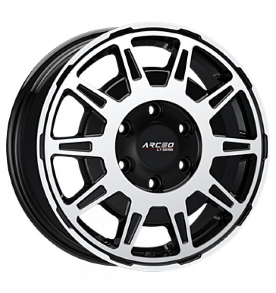 Arceo, LT01, 6,5x16 ET60 5x130 78,1, black diamond