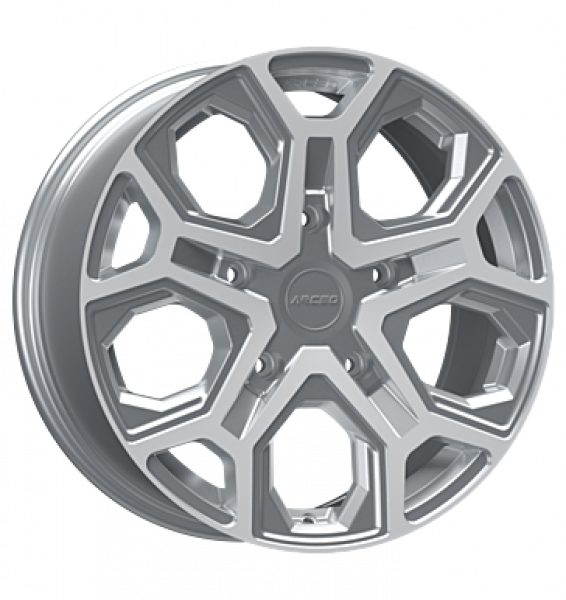 Arceo, LT-2, 8x18 ET45 5x120 65,1, silver diamond