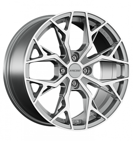 Arceo, M-01, 7,5x17 ET35 4x108 63,4, silver diamond