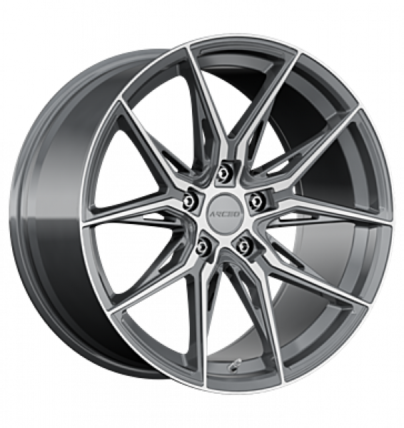 Arceo, Marseille, 7,5x17 ET35 5x112 73,1, Titan Grau Diamond
