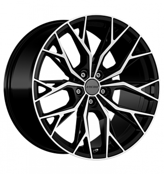 Arceo, Roma, 7,5x17 ET35 5x100 67,1, black diamond