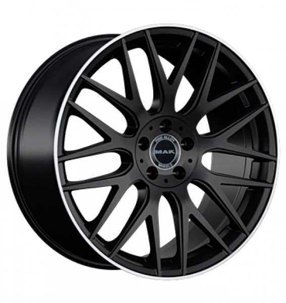 MAK, Arrow-D, 9,5x20 ET50 5x112 66,6, gloss black mirror ring