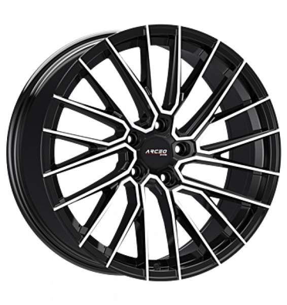 Arceo, ASW02, 8,5x19 ET45 5x108 73,1, black diamond