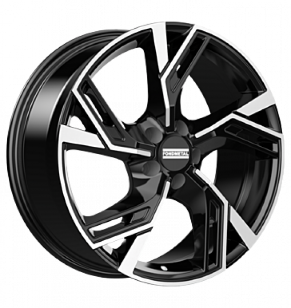 Fondmetal, Atena, 9x21 ET45 5x108 63,4, glossy black partial machined
