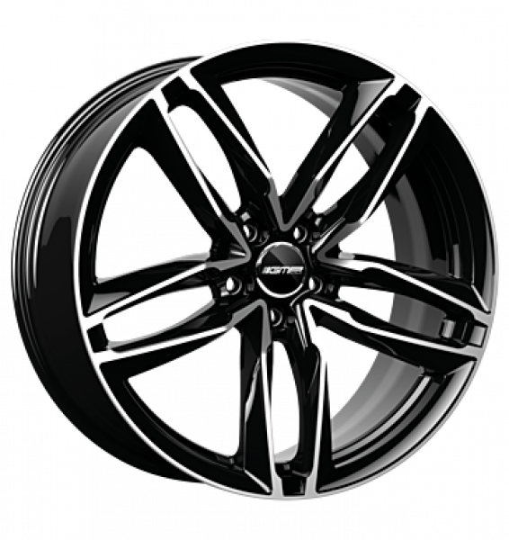 GMP, Atom, 7,5x17 ET45 5x112 66,5, black diamond