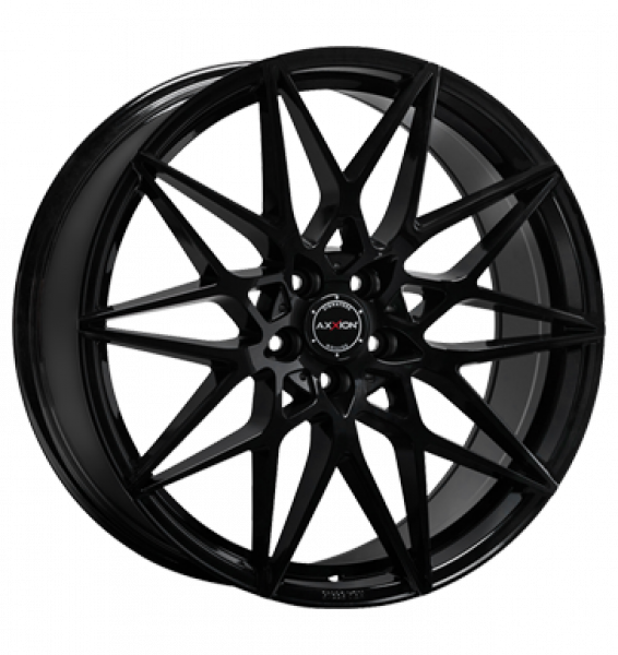 Axxion, AX9, 8,5x19 ET45 5x114,3 72,6, schwarz glänzend lackiert