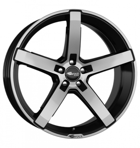 Brock, B35, 8x18 ET45 5x112 66,6, schwarz matt vollpoliert