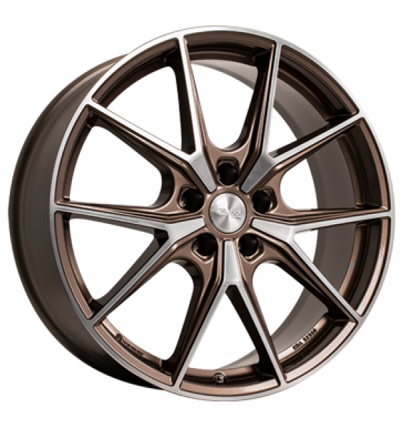 Brock, B40, 8x19 ET40 5x112 57,1, bronze copper vollpoliert