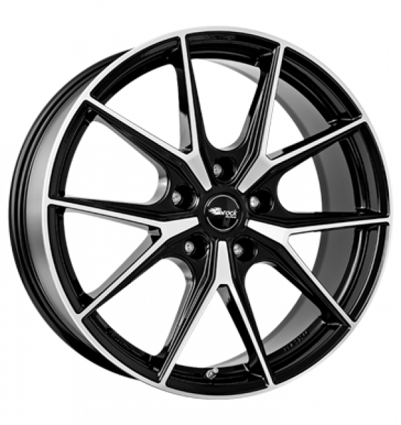 Brock, B40, 8x19 ET32,5 5x112 66,6, schwarz glanz vollpoliert