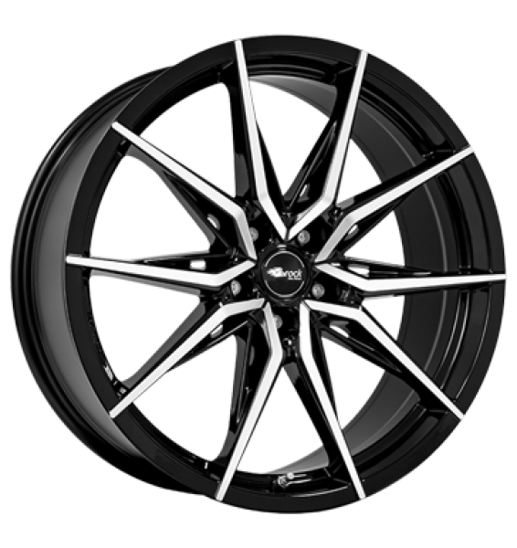 Brock, B42, 8,5x19 ET47 5x112 66,6, schwarz glanz vollpoliert