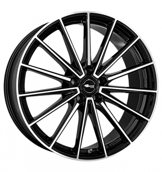 Brock, B43, 9x21 ET38,5 5x108 63,4, schwarz glanz vollpoliert