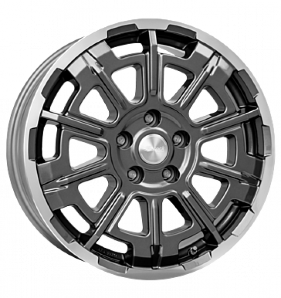 Brock, B45, 7,5x18 ET53 5x118 71,1, himalaya grey vollpoliert