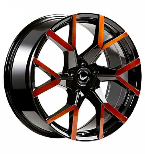 Barracuda, Tzunamee Evo, 9x20 ET40 5x112 73,1, Black gloss flashcopper