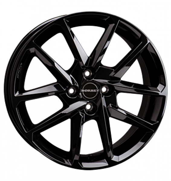 Borbet, N, 6,5x16 ET37 4x108 72,5, black glossy