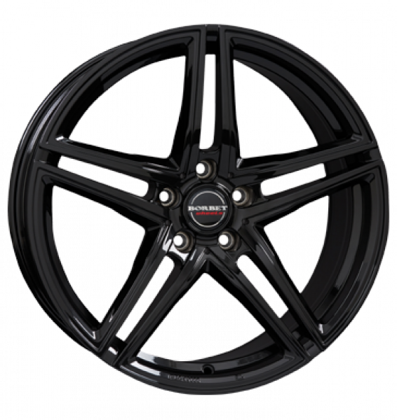 Borbet, XRT, 8,5x19 ET30 5x112 72,5, black glossy