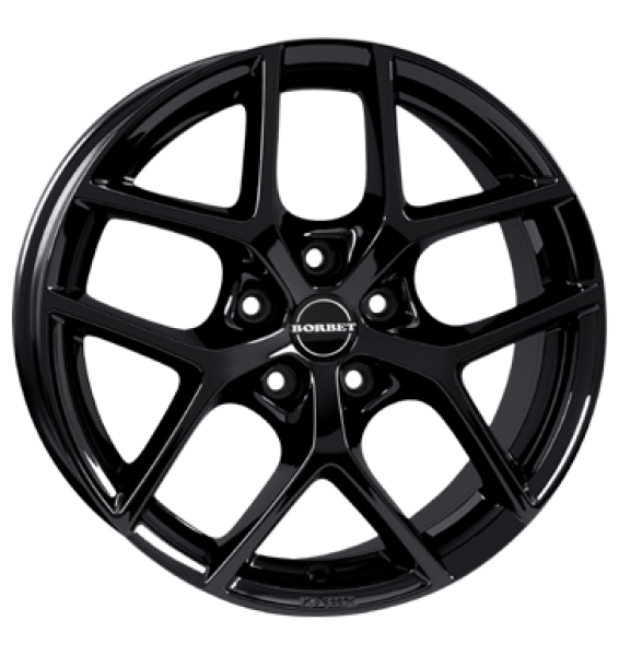 Borbet, Y, 8x19 ET45 5x114,3 72,5, black glossy