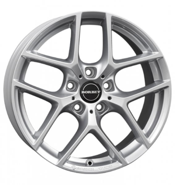 Borbet, Y, 7,5x17 ET32 5x120 72,5, crystal silver BMW
